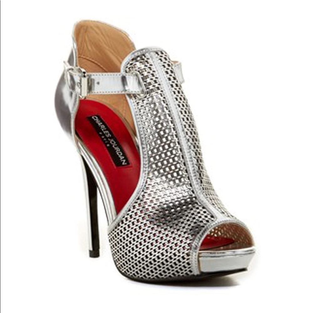 Charles Jourdan Silver Heels